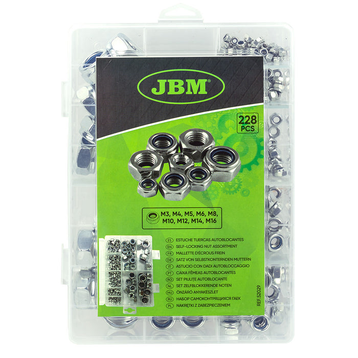 ESTUCHE DE TUERCAS AUTOBLOCANTES 228PCS