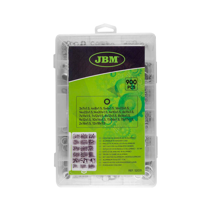 900PCS ALUMINUM WASHER ASSORTMENT KIT