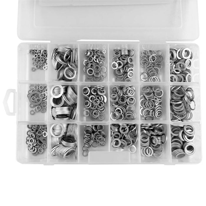 900PCS ALUMINUM WASHER ASSORTMENT KIT
