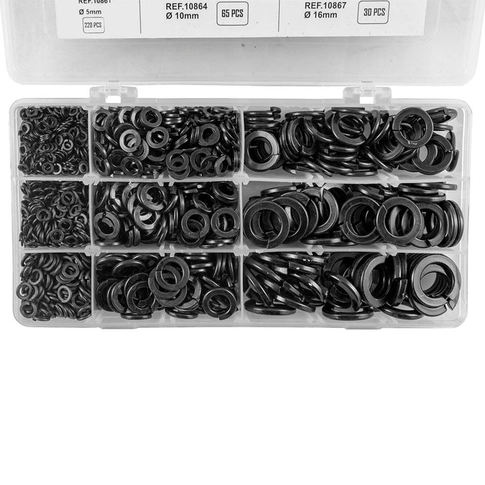 BLACK GROWER WASHER ASSORTMENT CASE 1735PCS