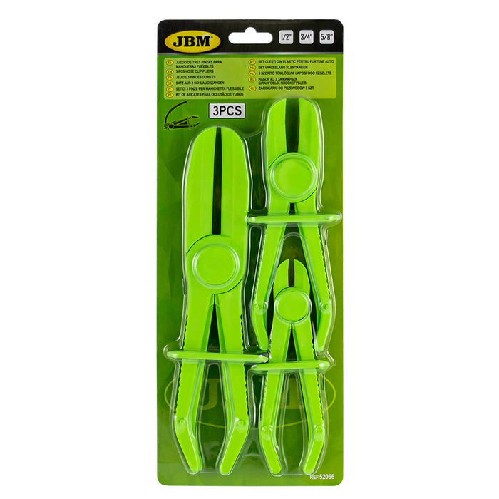 JUEGO DE TRES PINZAS PARA MANGUERAS FLEXIBLES