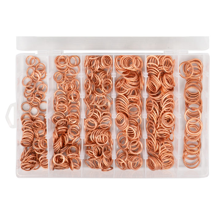525PC COPPER WASHER ASSORTMENT FOR OIL DRAIN PLUG