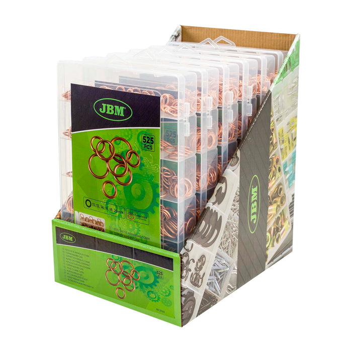 525PC COPPER WASHER ASSORTMENT FOR OIL DRAIN PLUG
