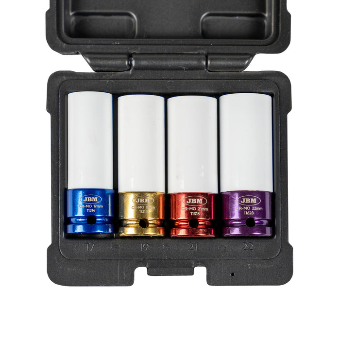 PISTOLA DE IMPACTO 1/2" +  LLAVE DINAMOMÉTRICA + SET DE 4 VASOS +  RECIPIENTE
