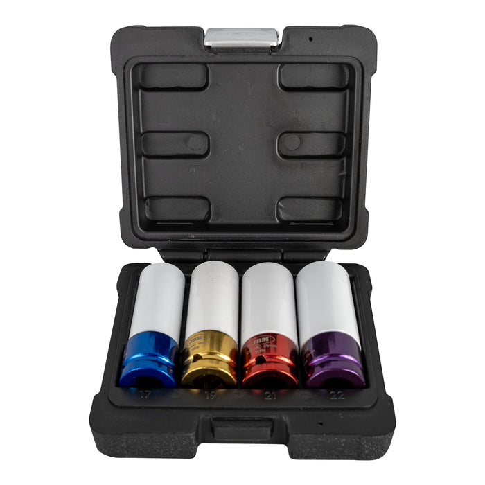 PISTOLA DE IMPACTO 1/2" +  LLAVE DINAMOMÉTRICA + SET DE 4 VASOS +  RECIPIENTE