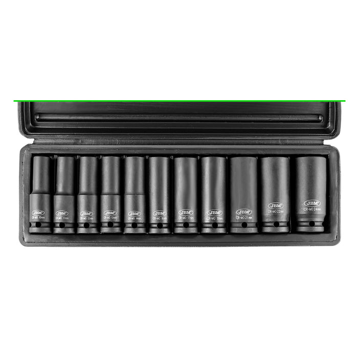 60044C PISTOLA DE IMPACTO BRUSHLESS A BATERÍA 1/2" 1300NM + 52342 SET DE 11 VASOS DE IMPACTO