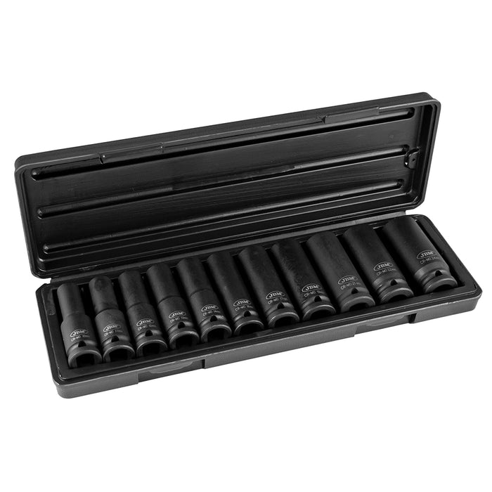 SET DE 11 VASOS DE IMPACTO HEXAGONAL DE 1/2"