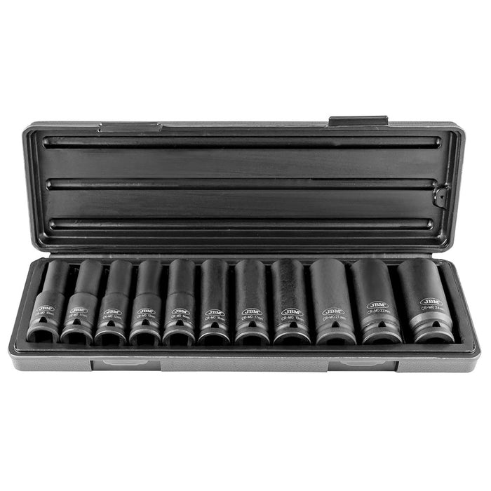 60044C PISTOLA DE IMPACTO BRUSHLESS A BATERÍA 1/2" 1300NM + 52342 SET DE 11 VASOS DE IMPACTO