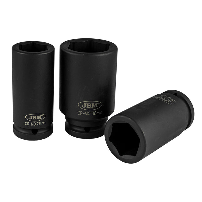 SET DE 8 VASOS DE IMPACTO HEXAGONALES 3/4" EAN: 8435034523478