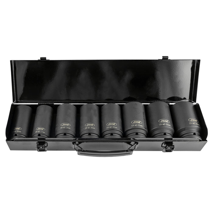 60048C PISTOLA DE IMPACTO BRUSHLESS A BATERÍA 3/4" 1300NM + 52347 SET DE 8 VASOS DE IMPACTO HEX 3/4"