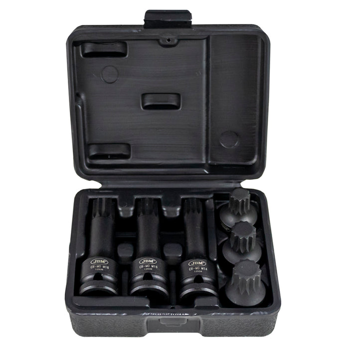SET DE 6 VASOS PUNTA XZN DE IMPACTO DE 1/2"