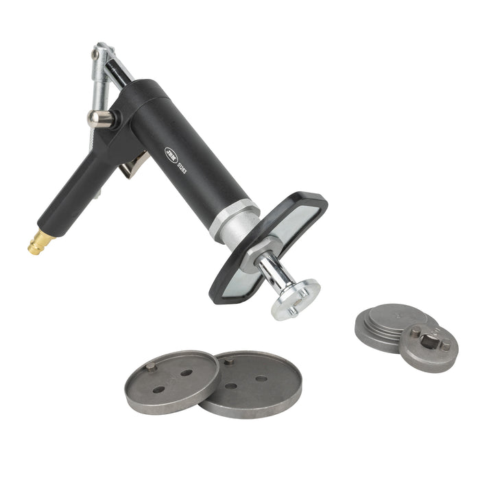 KIT REPOSICIONADOR PARA PISTONES DE FRENO CON PISTOLA 18PCS