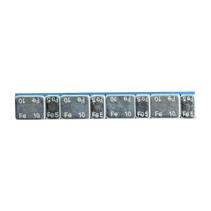 PACK 100 CONTRAPESAS ADHESIVAS DE HIERRO - 60GR. (4X10G + 4X5G)