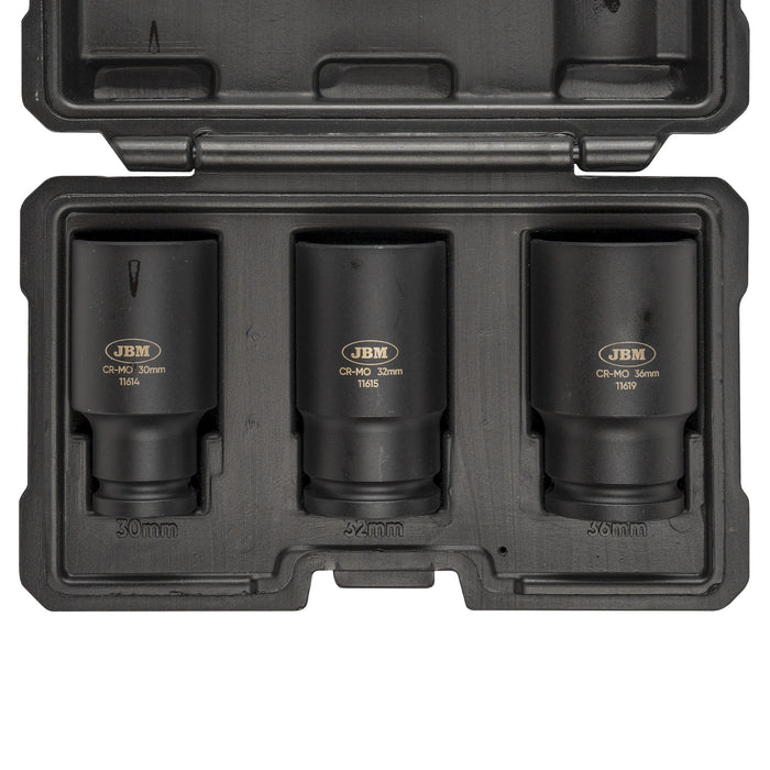 SET DE 3 VASOS DE IMPACTO XZN DE 1/2"
