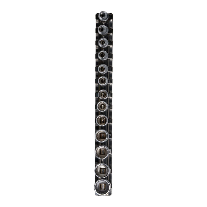 13-PIECE 1/4" DRIVE 12-POINT SOCKET SET
