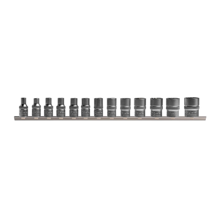 13-PIECE 1/4" DRIVE 12-POINT SOCKET SET