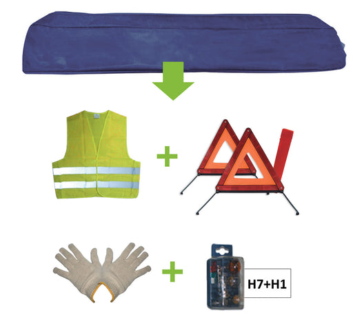 KIT EMERGENCIA BOLSA AZUL + MK H7+H