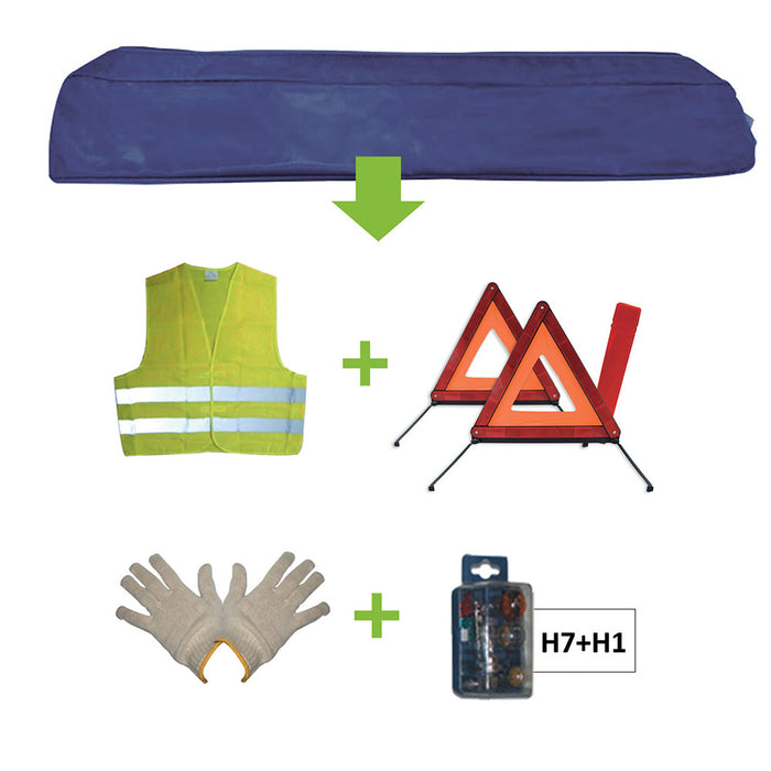 TROUSSE D'URGENCE SAC BLEU + MK H7+H