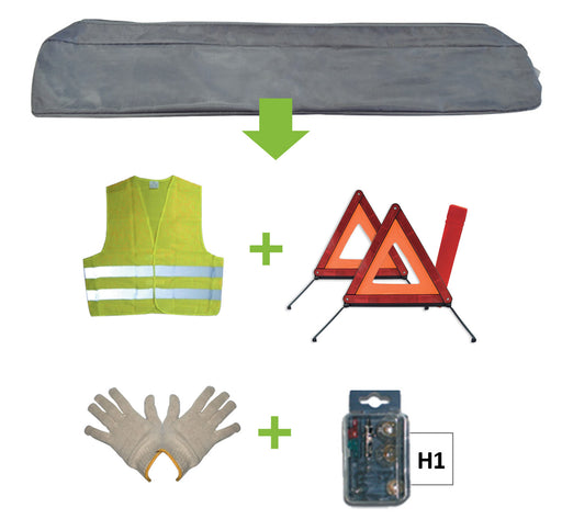 KIT EMERGENCIA BOLSA GRIS + MK H1 +
