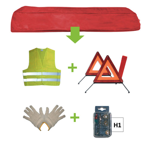 KIT EMERGENCIA BOLSA ROJA + MK H1 +