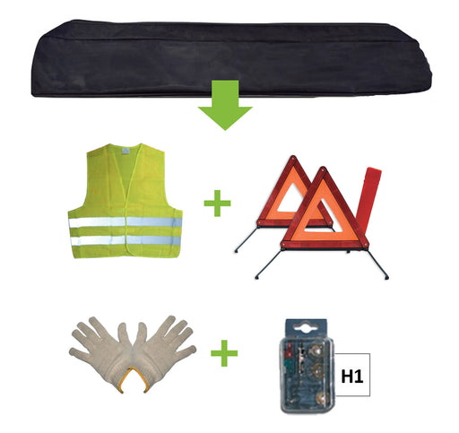 KIT EMERGENCIA BOLSA NEGRA + MK H1