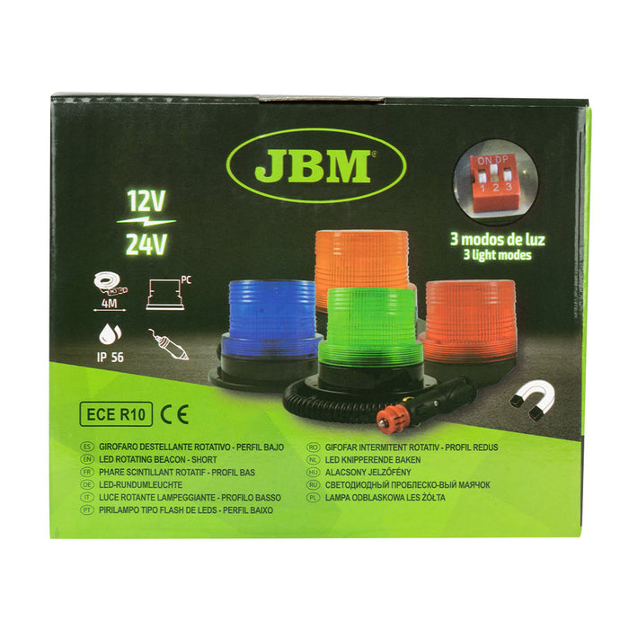 LOW-PROFILE ROTATING STROBE BEACON - BLUE
