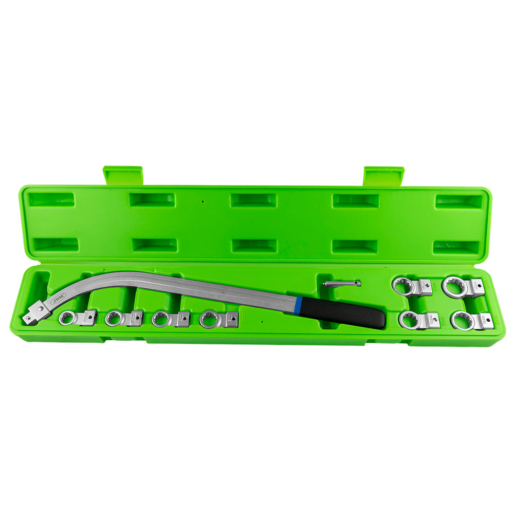 Clé Courbe Beta Tools 1477/C10 – 9 Empreintes Pour Écrous De Tendeur, Clé Mécanique Polyvalente