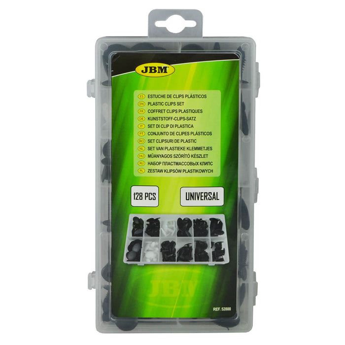 UNIVERSAL PLASTIC CLIP CASE 128PCS