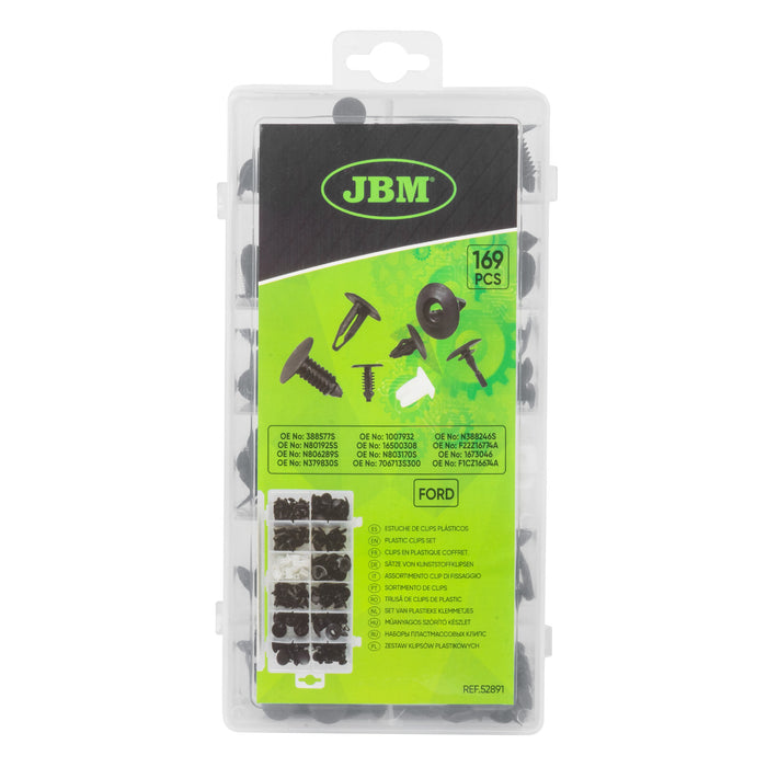 169-PIECE FORD PLASTIC CLIP CASE