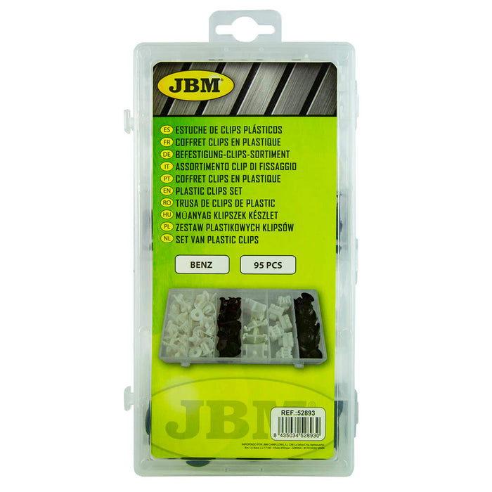 ESTUCHE DE CLIPS PLÁSTICOS MERCEDES-BENZ 95PCS