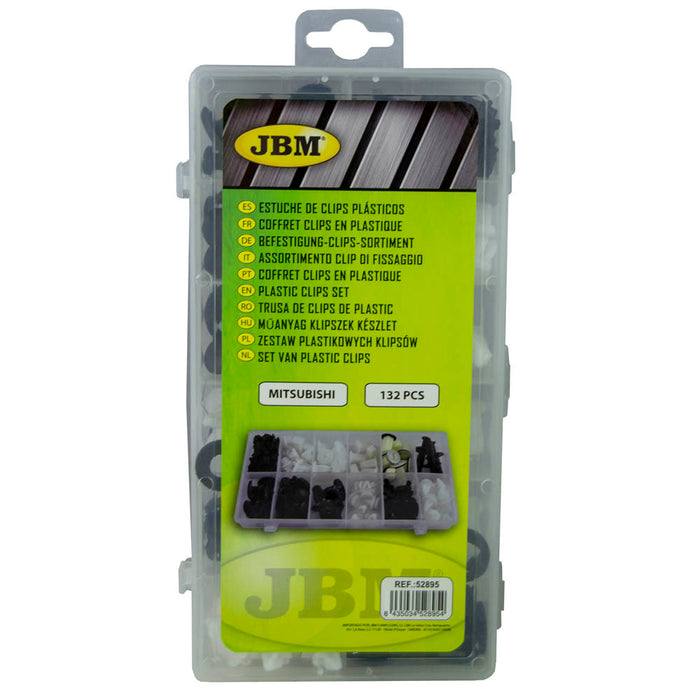 ESTUCHE DE CLIPS PLÁSTICOS MITSUBISHI 134PCS