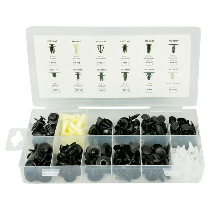 MAZDA PLASTIC CLIP ASSORTMENT 190PCS