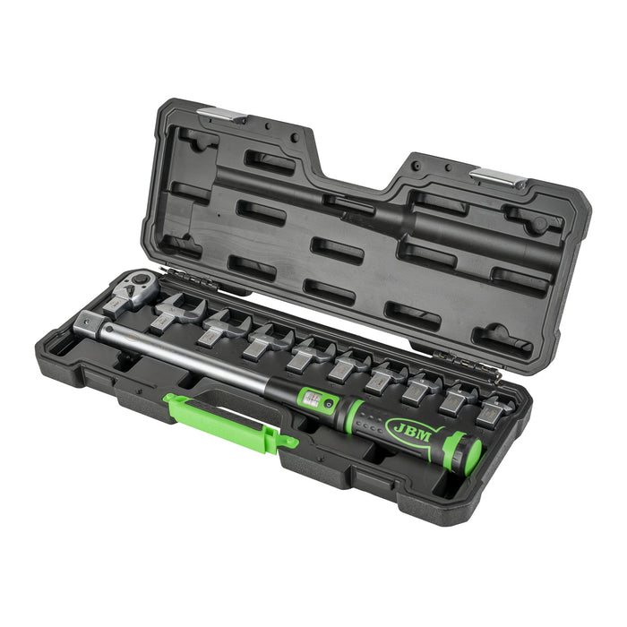 LLAVE DINAMOMÉTRICA DE 1/2" CON 40-200 NM Y CABEZALES INTERCAMBIABLES