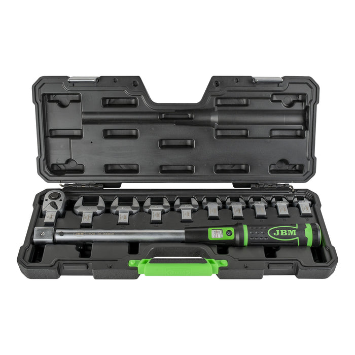 LLAVE DINAMOMÉTRICA DE 1/2" CON 40-200 NM Y CABEZALES INTERCAMBIABLES