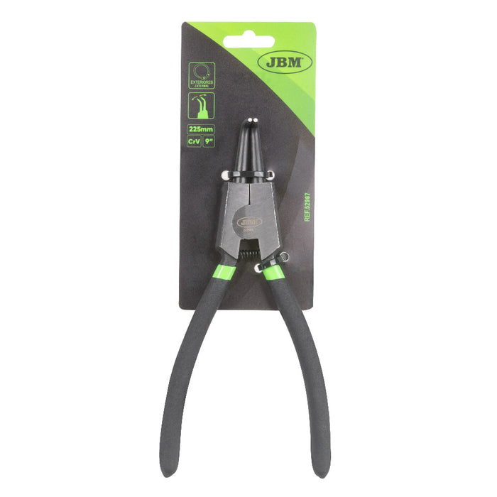 ALICATE SEEGER PARA EXTERIORES CON BOCA CURVA 9" (225MM)