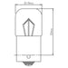 LOTE 10 UNIDADES LAMPARA-OBN-R5W-12W-5V
