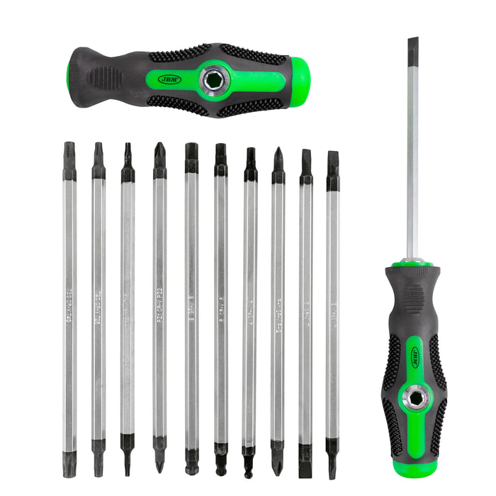 20-IN-1 SCREWDRIVER SET WITH HANDLE AND INTERCHANGEABLE DOUBLE-ENDED SHAFTS