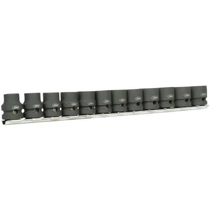 SET DE 12 VASOS DE IMPACTO HEXAGONALES DE PERFIL BAJO DE 1/2"