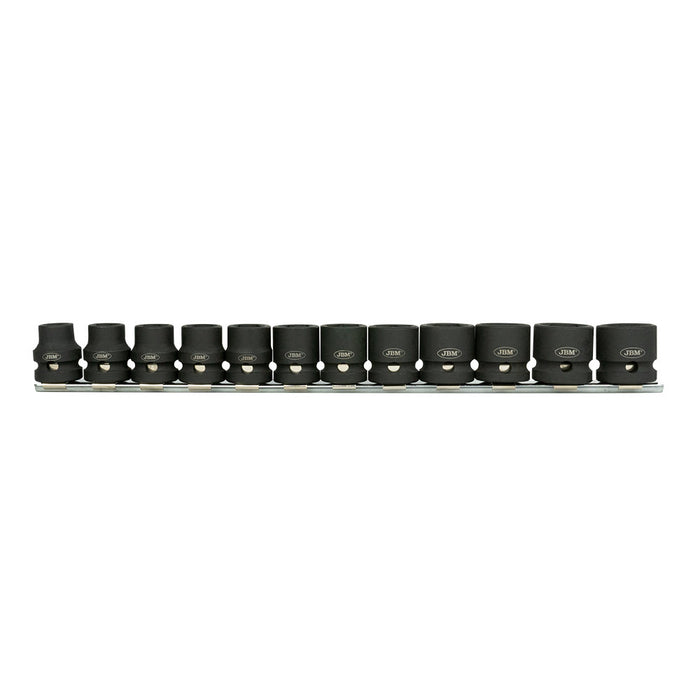 SET DE 12 VASOS DE IMPACTO HEXAGONALES DE PERFIL BAJO DE 1/2"