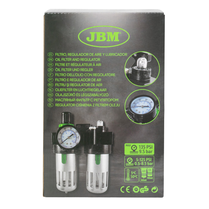 FILTRO, REGULADOR DE AIRE Y LUBRICADOR 1/4"