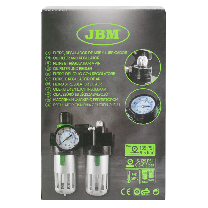 FILTRO, REGULADOR DE AIRE Y LUBRICADOR 1/2"
