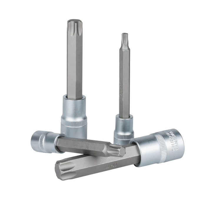 JUEGO DE 7 PUNTAS TORX DE 3/8" Y 1/2"