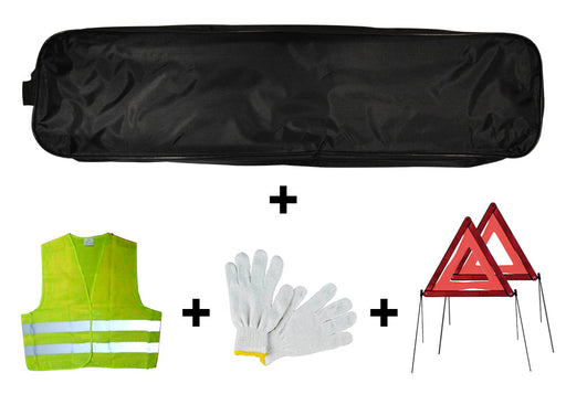 KIT EMERGENCIA BOLSA NEGRA RIBETE+2
