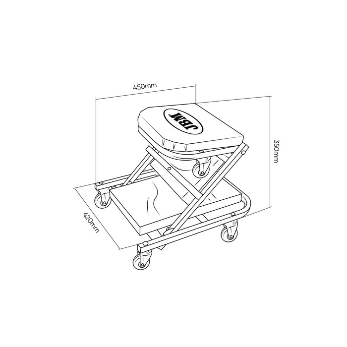 CONVERTIBLE FOLDING COT