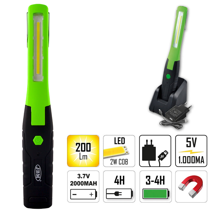 LÁMPARA LED PORTÁTIL CON BASE IMANTADA ARTICULADA - 170LM