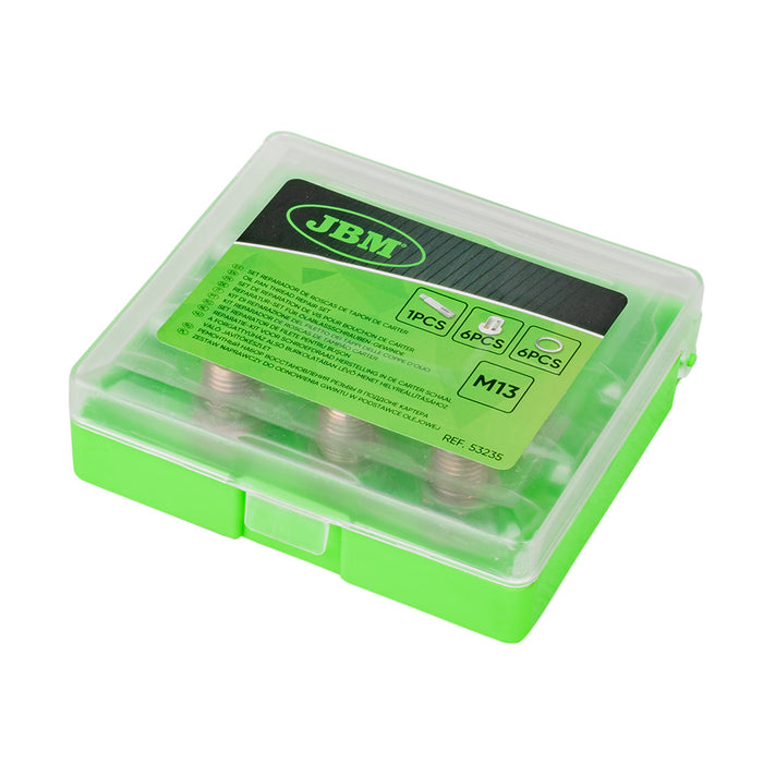 SET REPARADOR DE ROSCAS DE TAPÓN DE CÁRTER (M-13)