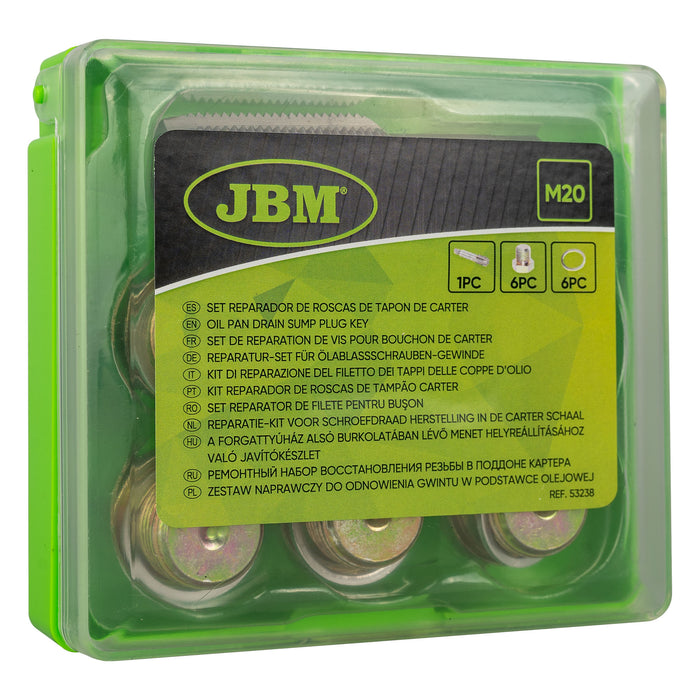 SET REPARADOR DE ROSCAS DE TAPÓN DE CÁRTER (M-20)