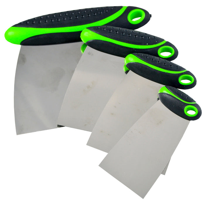 4-PIECE STAINLESS STEEL SPATULA SET