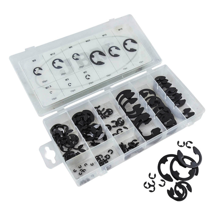 150PC E-TYPE CIRCLIP ASSORTMENT CASE