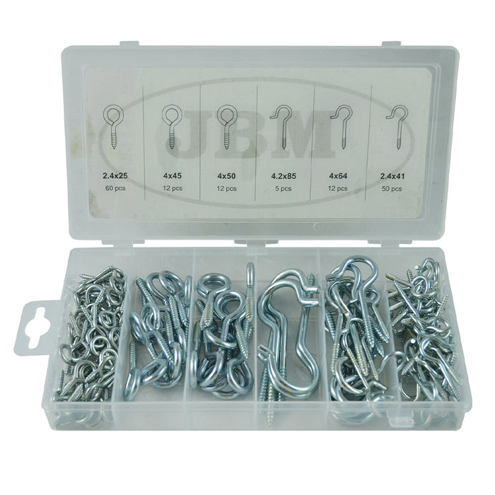 151PC CUP HOOK ASSORTMENT CASE